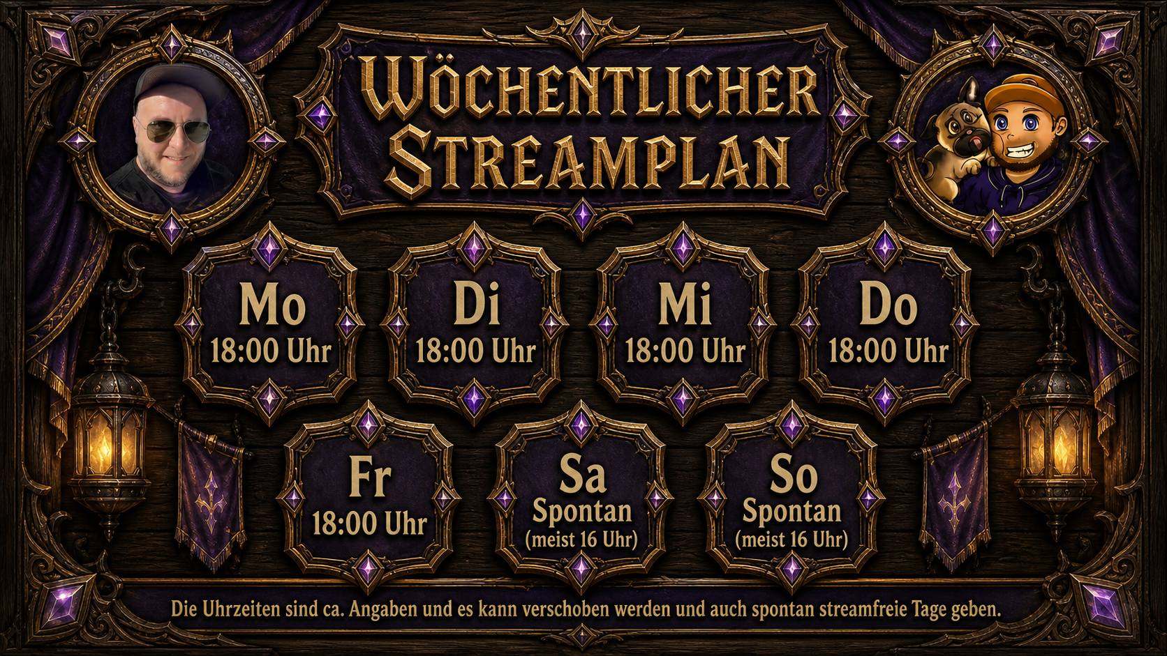 Wöchentlicher Streamplan von BeavisMania