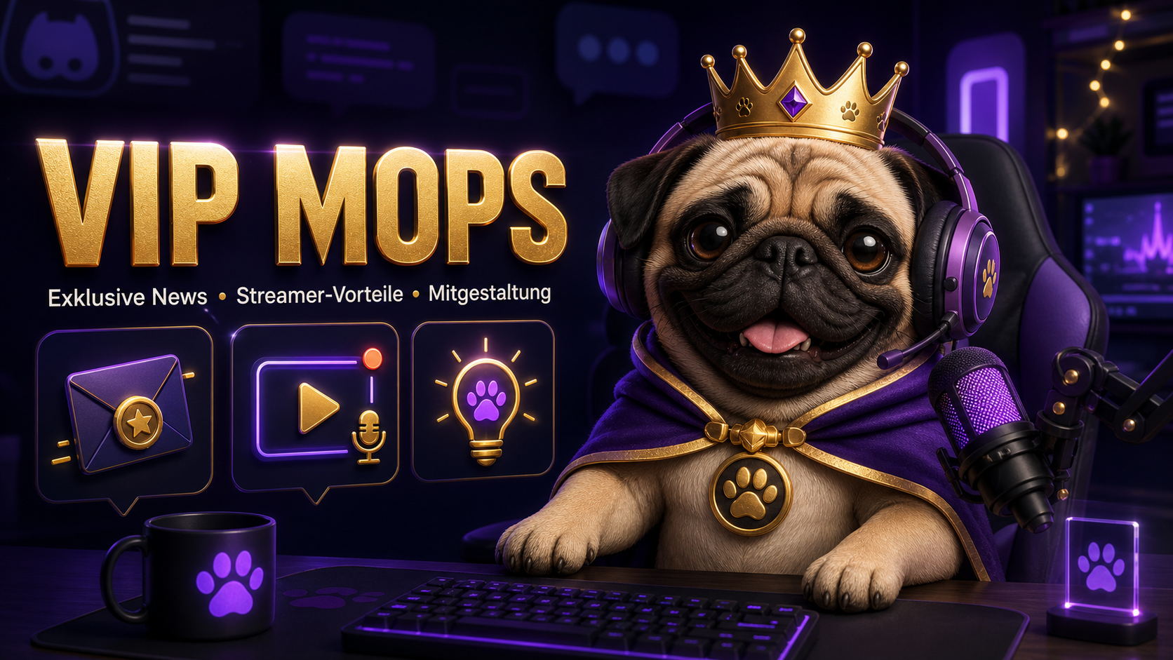 # 🐾 Werde ein VIP Mops! 👑
