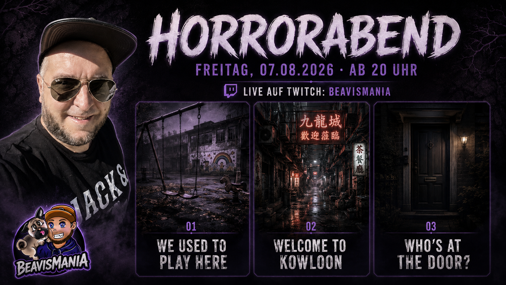 👻HORRORABEND, 06.08 Freitag